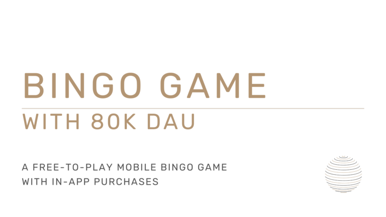 Mobile bingo game for sale
